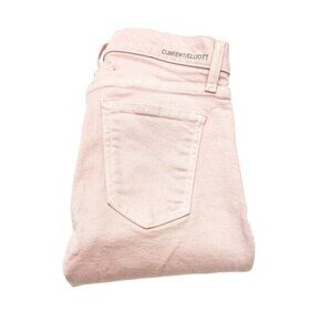 Current Elliott The Stiletto Primrose Pink Released Hem PInk Denim Jeans Size 24